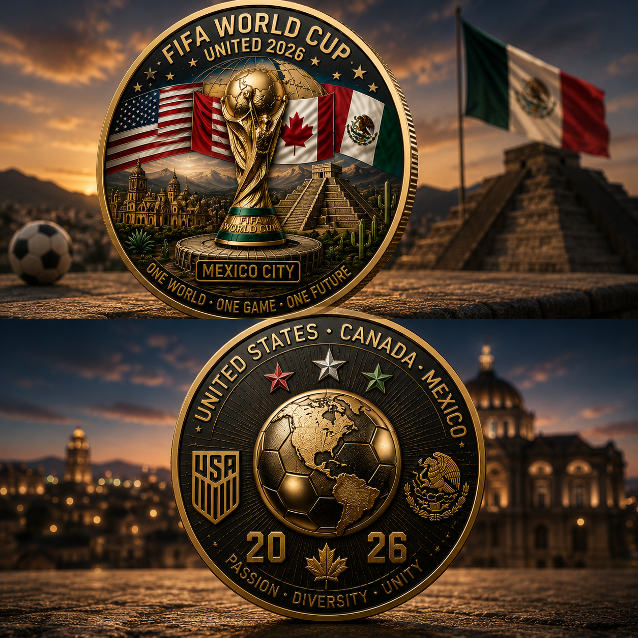 ✨2026 World Cup Host Cities Commemorative Coin Collection