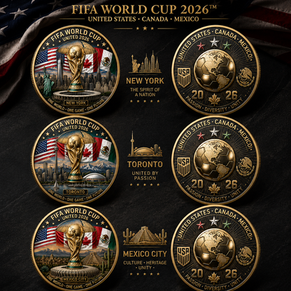 ✨2026 World Cup Host Cities Commemorative Coin Collection