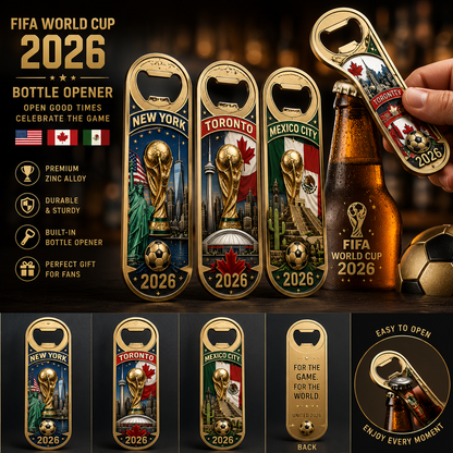 2026 World Cup Host Cities Collector Bottle Opener