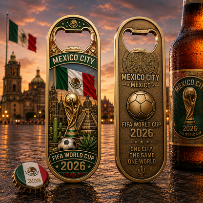 2026 World Cup Host Cities Collector Bottle Opener